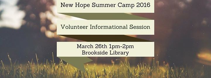 Summer Camp Volunteer Informational Session - Tulsa, OK