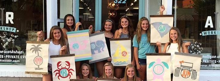 Tween / Teen 15″x20″ Canvas and Wood Wall Sign Workshop CAMP – $40 - Pineville, NC