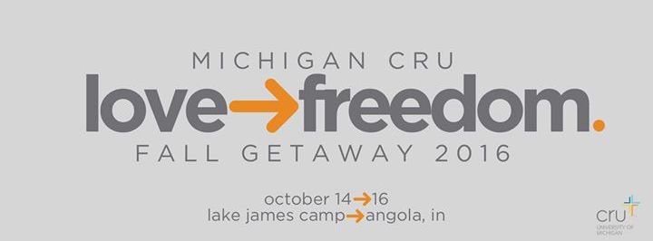 Michigan Cru's Fall Getaway 2016 - Angola, IN