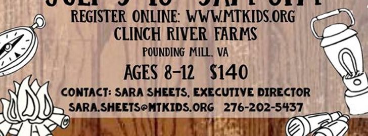 Outdoor Adventure Camp by Mountain Kids Inc at Clinch River Farm - Pounding Mill, VA
