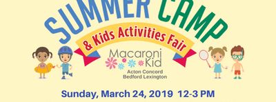 Summer Camp & Kids Activities Fair for Acton-Concord Area