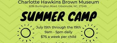 Summer Camp at the Charlotte Hawkins Brown Museum 