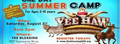 One Day Summer Camp for kids  Ages  3 - 10 years
