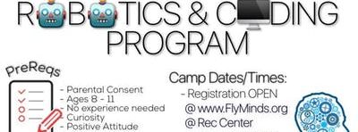 Summer Beginners Programming and Robotics Camp ( Ages 8-11)