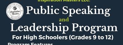 High Schoolers Public Speaking and Leadership Program in Plano